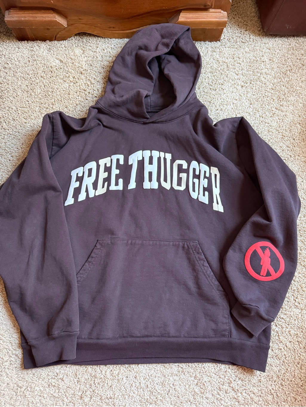 Travis Scott X Cactus Plant Flea Market (Cpfm) "Free Thugger" Hoodie